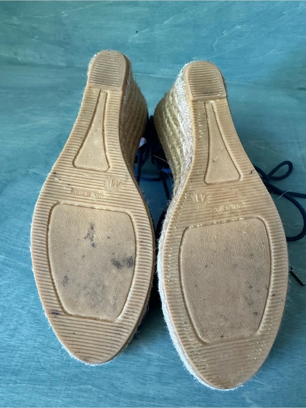 Eric Michael Suede Ballet Espadrille Wedges 41